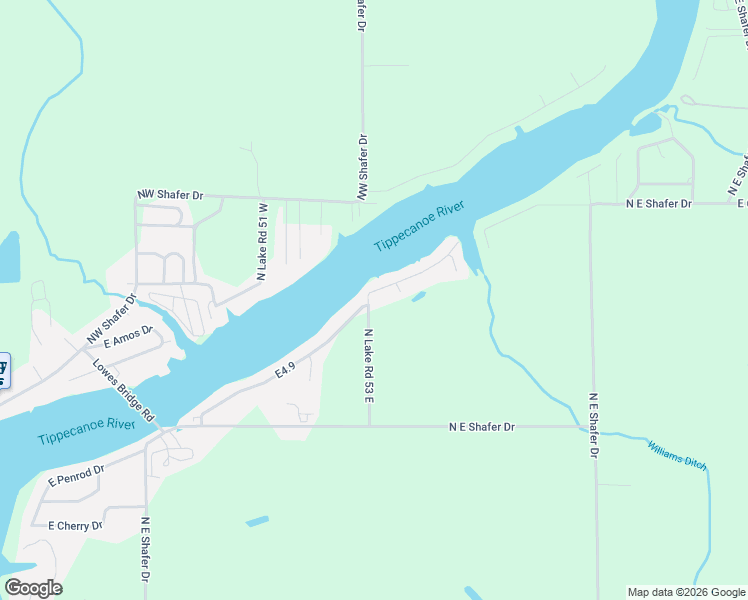 map of restaurants, bars, coffee shops, grocery stores, and more near 5100-5198 North Point Park Court in Monticello