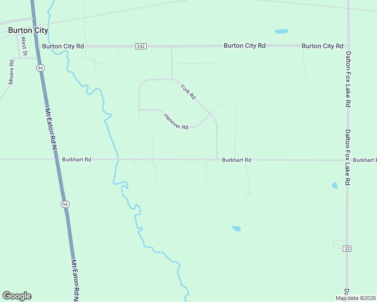 map of restaurants, bars, coffee shops, grocery stores, and more near 16591 Hanover Road in Orrville