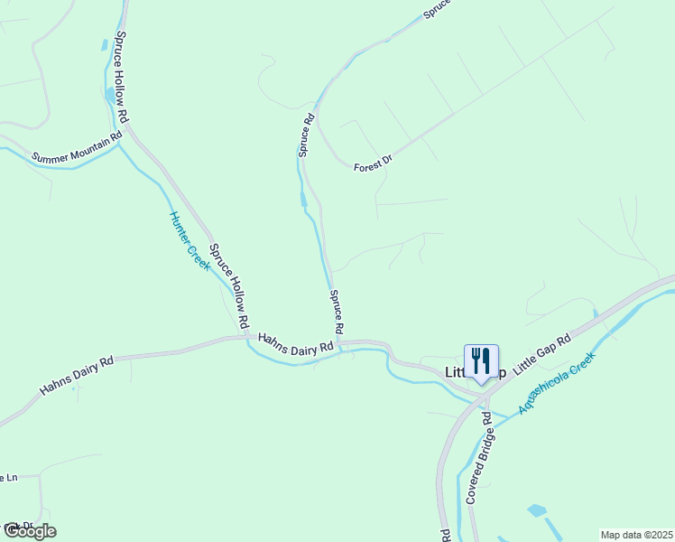 map of restaurants, bars, coffee shops, grocery stores, and more near 125 Ski View Drive in Palmerton