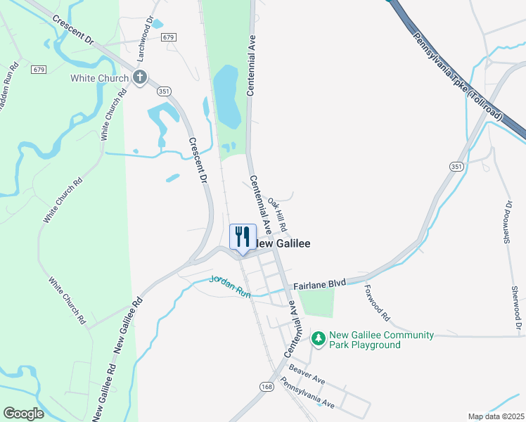 1061 Pennsylvania 168, New Galilee PA Walk Score