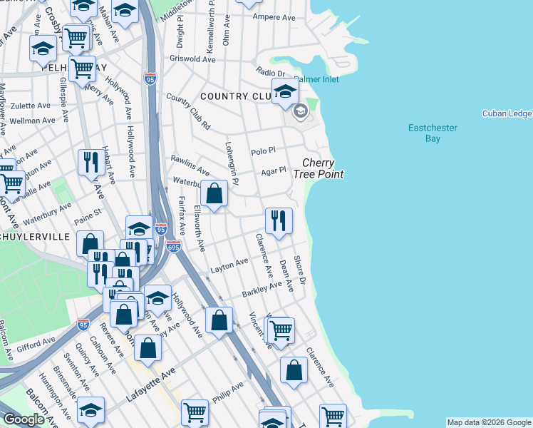 map of restaurants, bars, coffee shops, grocery stores, and more near 1209 Stadium Avenue in Bronx