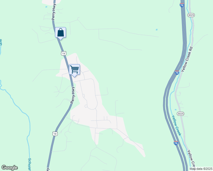 map of restaurants, bars, coffee shops, grocery stores, and more near 125 Southview Drive in Harmony