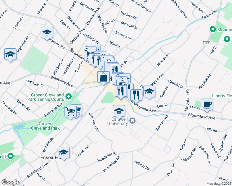 map of restaurants, bars, coffee shops, grocery stores, and more near 1 Provost Square in Caldwell