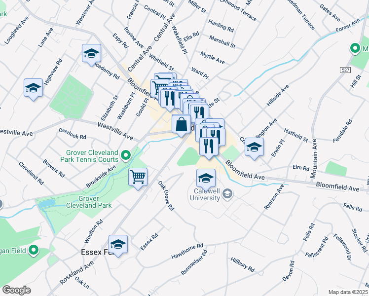 map of restaurants, bars, coffee shops, grocery stores, and more near 1 Provost Square in Caldwell