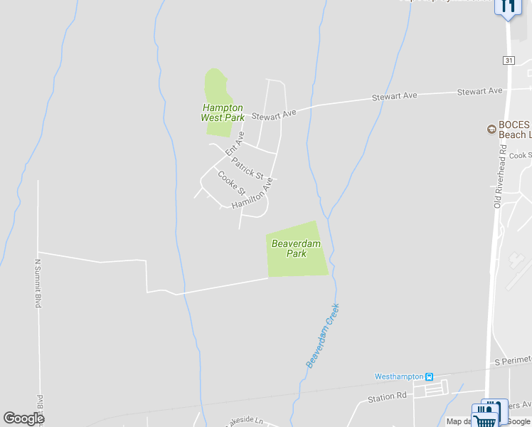 map of restaurants, bars, coffee shops, grocery stores, and more near 755A McCord Street in Westhampton Beach