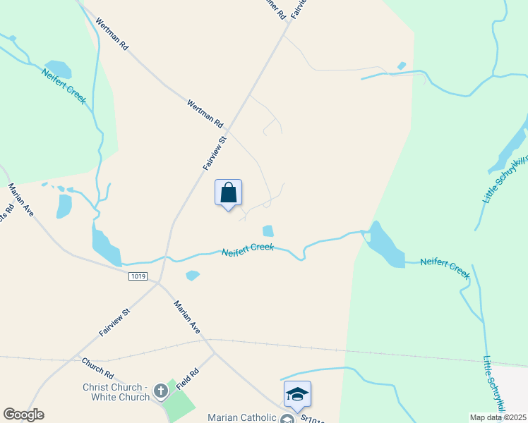 map of restaurants, bars, coffee shops, grocery stores, and more near 438 Fairview Street in Tamaqua