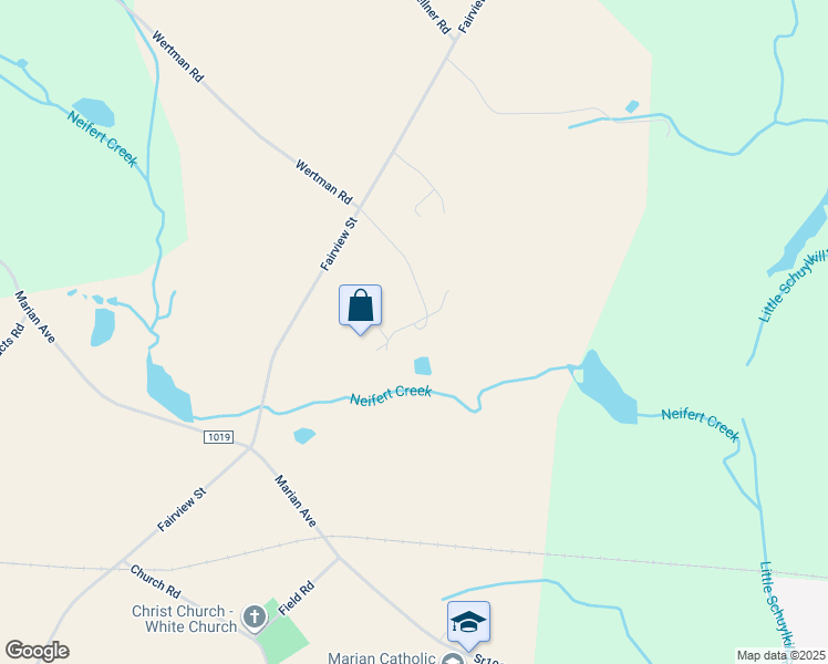 map of restaurants, bars, coffee shops, grocery stores, and more near 438 Fairview Street in Tamaqua