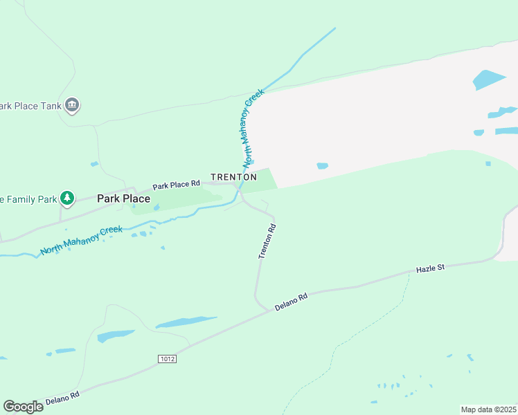 map of restaurants, bars, coffee shops, grocery stores, and more near 81 Trenton Road in Mahanoy City