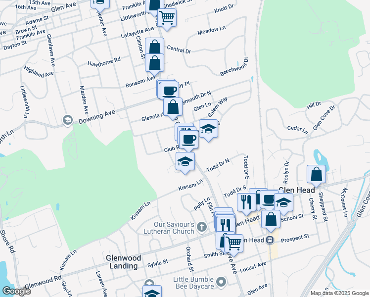 map of restaurants, bars, coffee shops, grocery stores, and more near in Sea Cliff