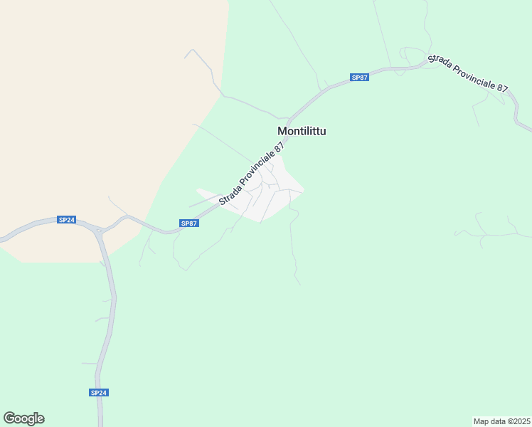 map of restaurants, bars, coffee shops, grocery stores, and more near 15 Via Emilio Lussu in Montilittu