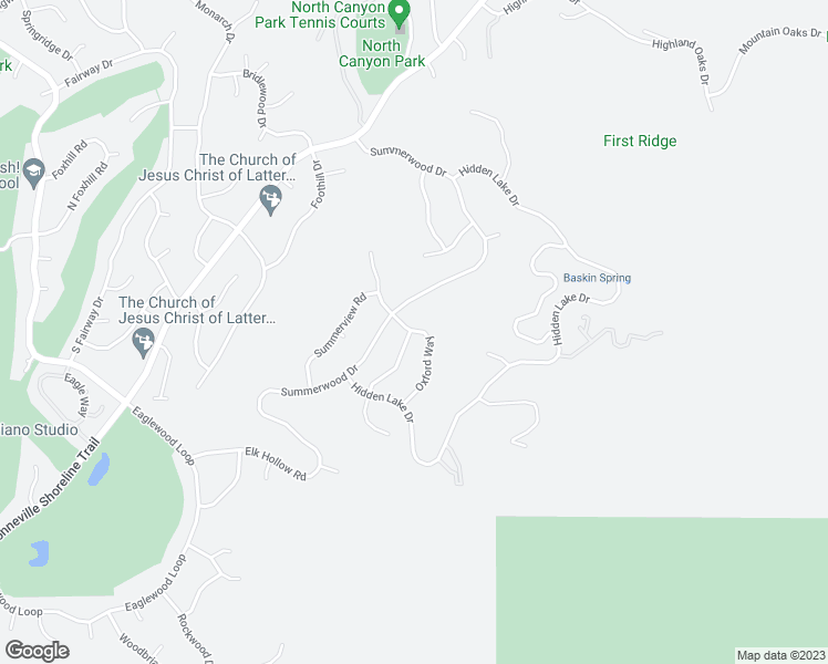map of restaurants, bars, coffee shops, grocery stores, and more near 4496 Oxford Way in Bountiful