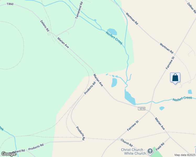 map of restaurants, bars, coffee shops, grocery stores, and more near 392 Marian Avenue in Tamaqua