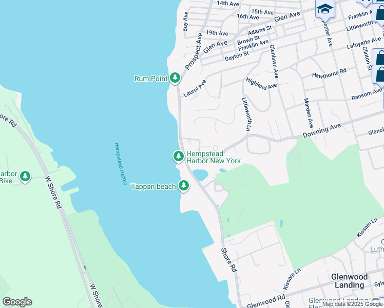 map of restaurants, bars, coffee shops, grocery stores, and more near 3 Willow Shore Avenue in Sea Cliff