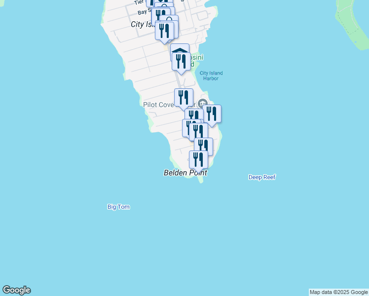 map of restaurants, bars, coffee shops, grocery stores, and more near 104 Horton Street in Bronx