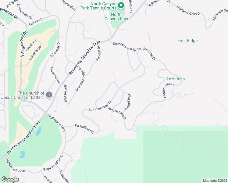 map of restaurants, bars, coffee shops, grocery stores, and more near 4488 Summerwood Drive in Bountiful