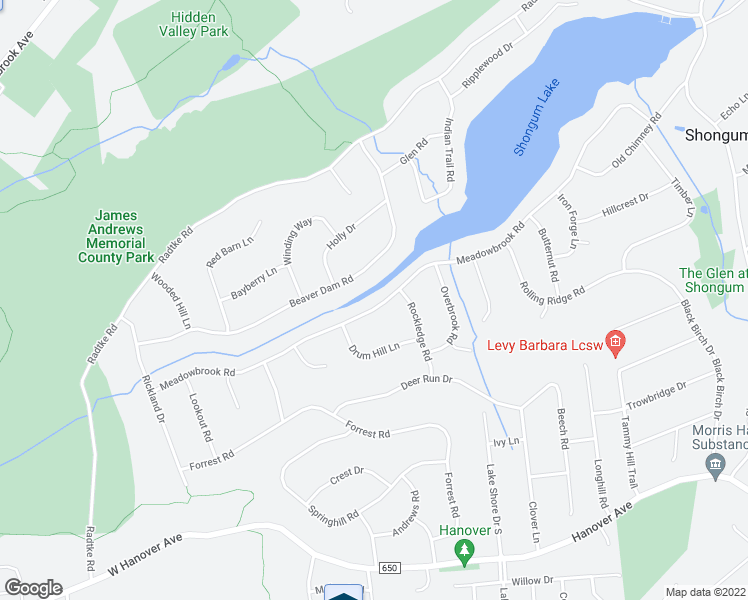 map of restaurants, bars, coffee shops, grocery stores, and more near 69 Meadowbrook Road in Randolph