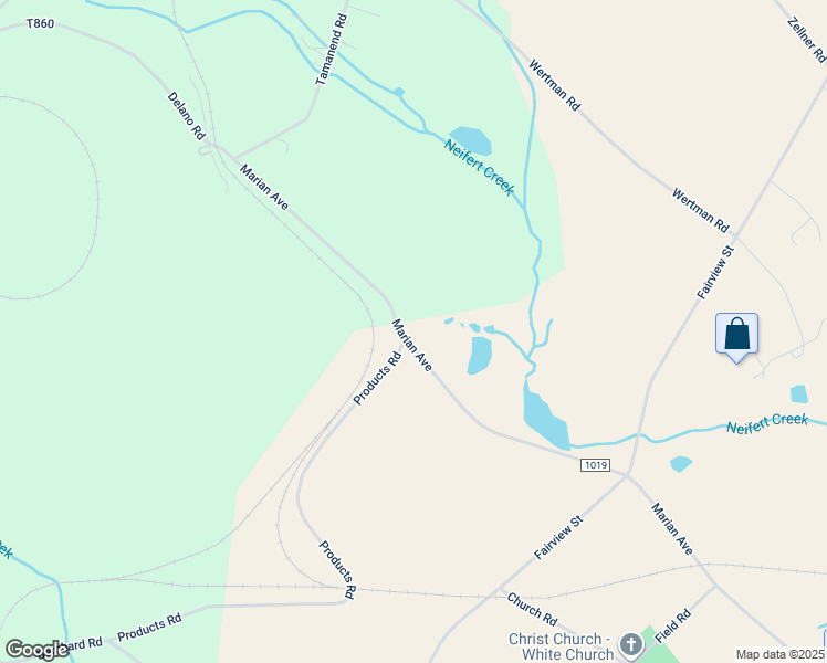map of restaurants, bars, coffee shops, grocery stores, and more near 392 Marian Avenue in Tamaqua