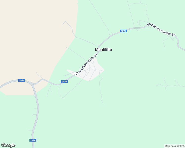 map of restaurants, bars, coffee shops, grocery stores, and more near 15 Via Emilio Lussu in Montilittu