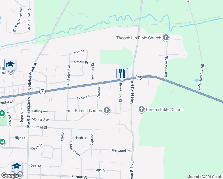 map of restaurants, bars, coffee shops, grocery stores, and more near 136 Beau Chemin Avenue in Louisville