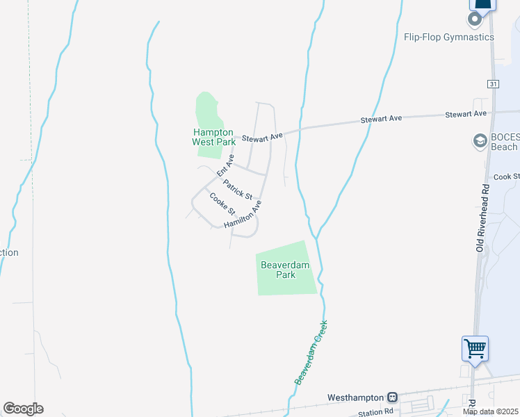 map of restaurants, bars, coffee shops, grocery stores, and more near 722 Hamilton Avenue in Westhampton Beach