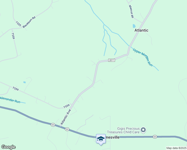 map of restaurants, bars, coffee shops, grocery stores, and more near 573 Atlantic Avenue in Houtzdale