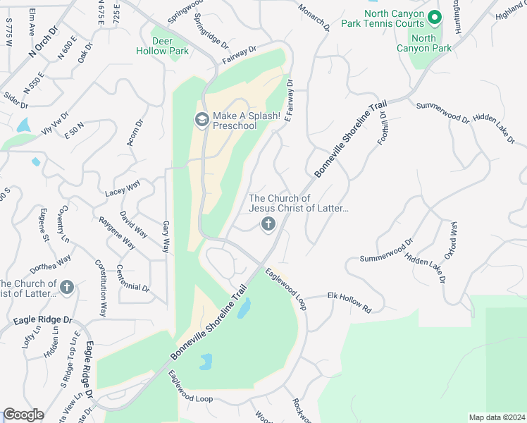 map of restaurants, bars, coffee shops, grocery stores, and more near 1077 Duffer Lane in North Salt Lake