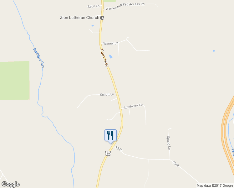 map of restaurants, bars, coffee shops, grocery stores, and more near 474 Perry Highway in Harmony