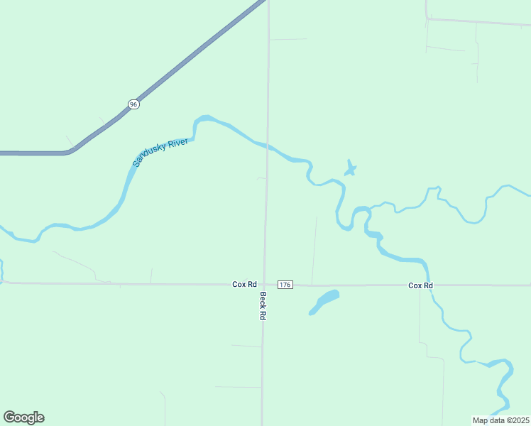 map of restaurants, bars, coffee shops, grocery stores, and more near County Highway 20 in Tiro