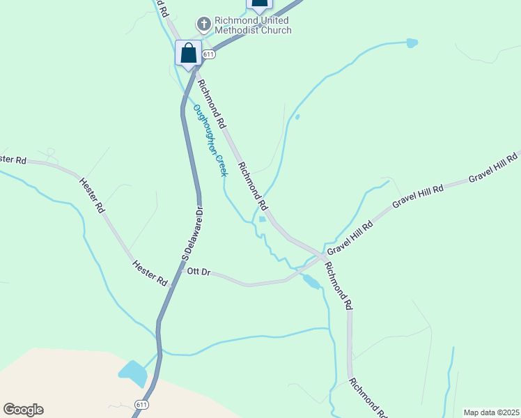 map of restaurants, bars, coffee shops, grocery stores, and more near 10546 Richmond Road in Bangor