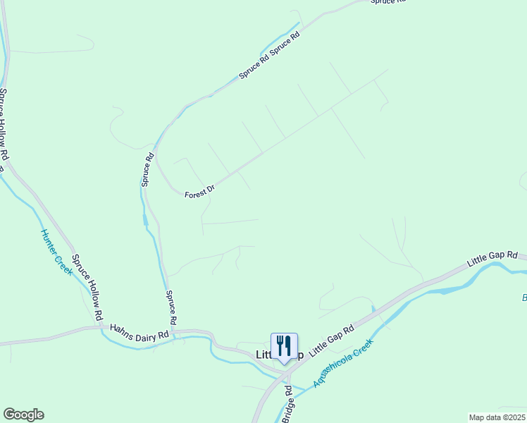 map of restaurants, bars, coffee shops, grocery stores, and more near 210 Woods Road in Palmerton