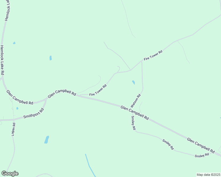 map of restaurants, bars, coffee shops, grocery stores, and more near 240 Fire Tower Road in Glen Campbell