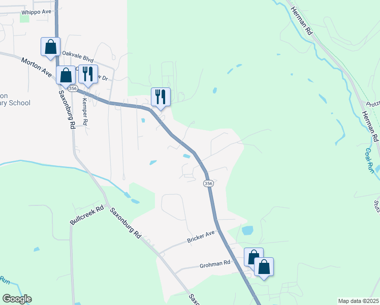 map of restaurants, bars, coffee shops, grocery stores, and more near 180 Freeport Road in Butler