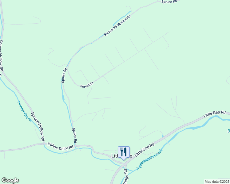 map of restaurants, bars, coffee shops, grocery stores, and more near 210 Woods Road in Palmerton