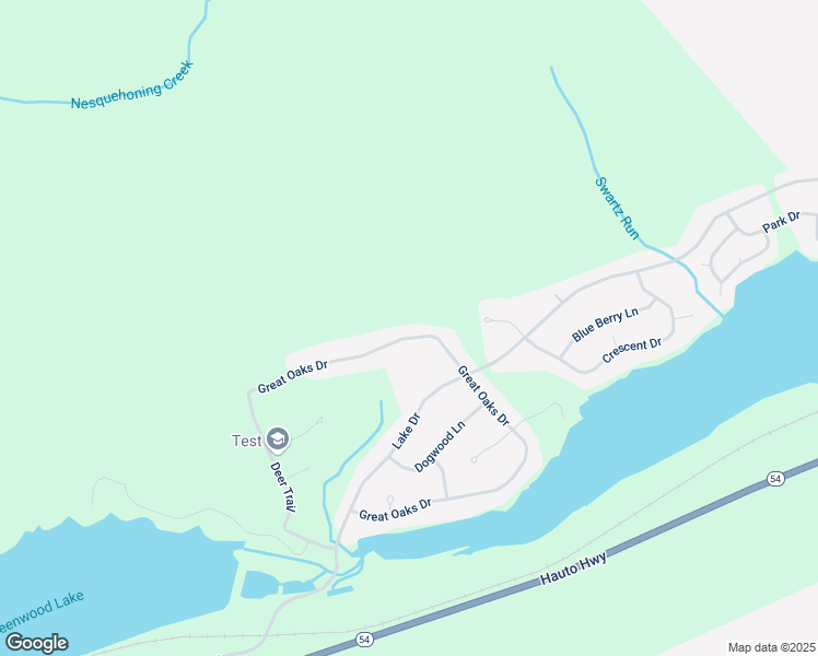 map of restaurants, bars, coffee shops, grocery stores, and more near 168 Great Oaks Drive in Nesquehoning