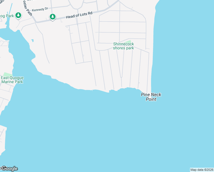 map of restaurants, bars, coffee shops, grocery stores, and more near 36 Barracuda Road in East Quogue