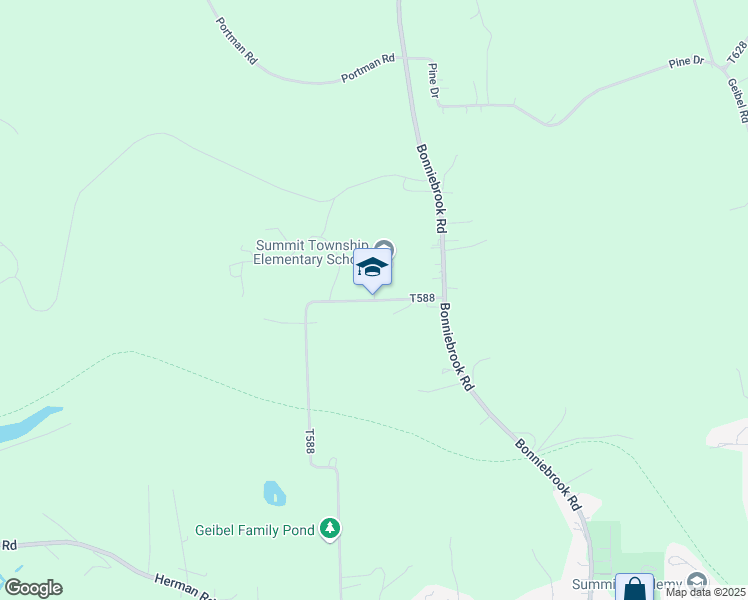 map of restaurants, bars, coffee shops, grocery stores, and more near 351 Brinker Road in Butler