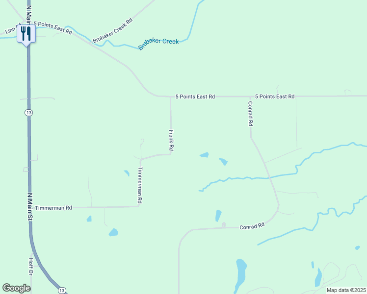 map of restaurants, bars, coffee shops, grocery stores, and more near 3160 Frank Road in Mansfield