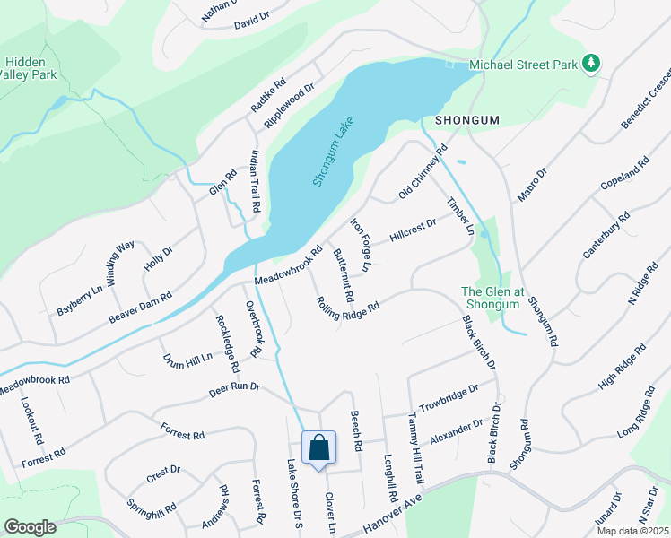 map of restaurants, bars, coffee shops, grocery stores, and more near 5 Butternut Road in Randolph