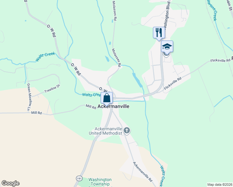 map of restaurants, bars, coffee shops, grocery stores, and more near 692 Washington Boulevard in Bangor