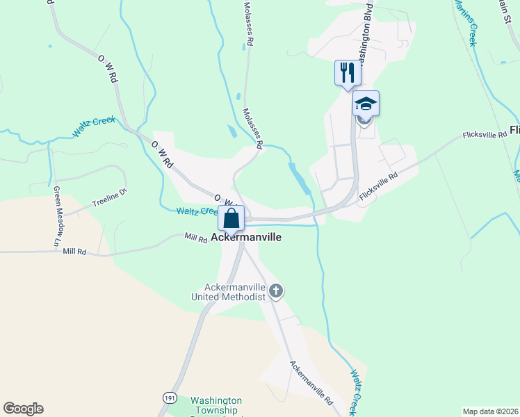 map of restaurants, bars, coffee shops, grocery stores, and more near 692 Washington Boulevard in Bangor