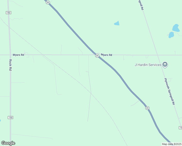 map of restaurants, bars, coffee shops, grocery stores, and more near 2801 Oesch Lane in Shelby