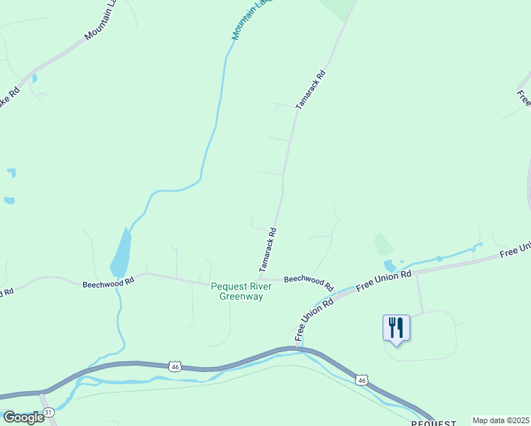 map of restaurants, bars, coffee shops, grocery stores, and more near 17 Tamarack Road in Belvidere