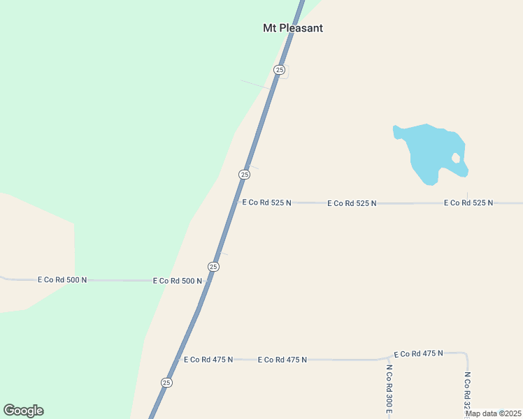 map of restaurants, bars, coffee shops, grocery stores, and more near 2592 East 525 North in Logansport