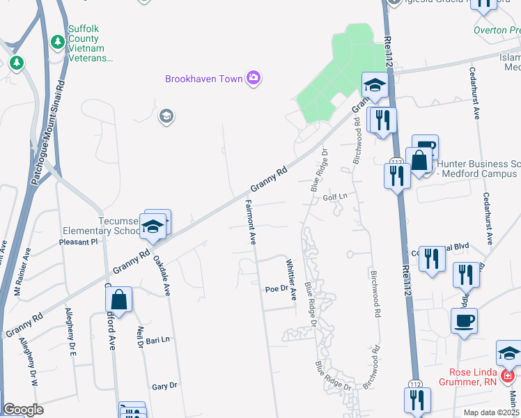 map of restaurants, bars, coffee shops, grocery stores, and more near 3 Lyndsie Court in Medford