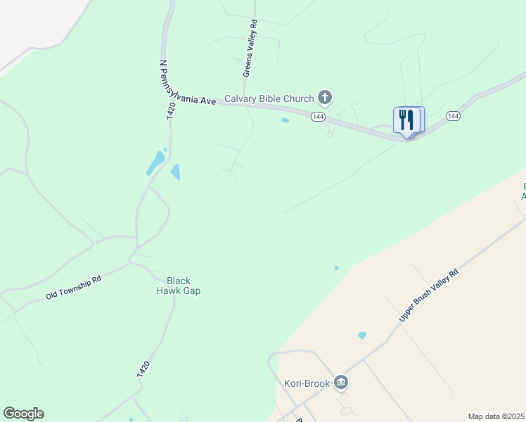 map of restaurants, bars, coffee shops, grocery stores, and more near 188 Bierly Lane in Centre Hall