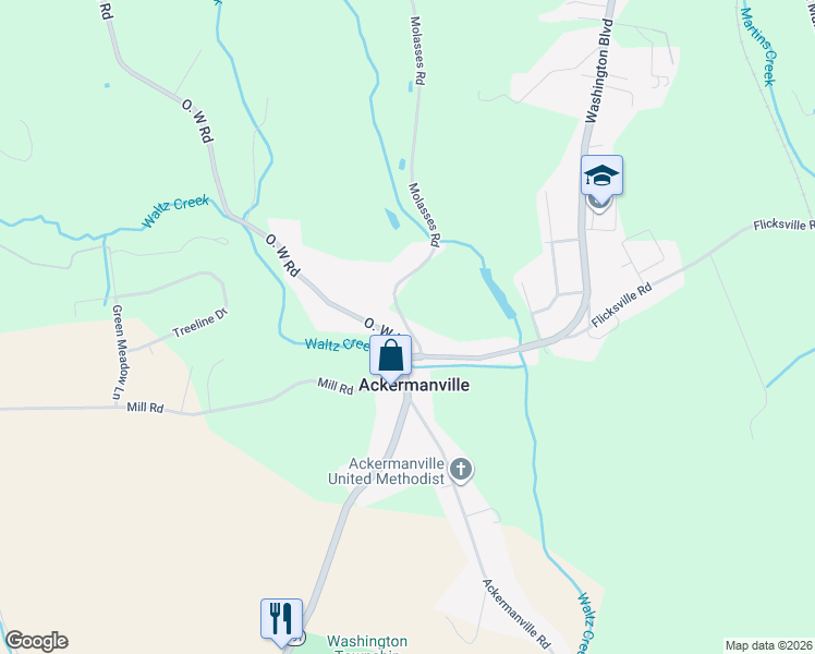 map of restaurants, bars, coffee shops, grocery stores, and more near 692 Washington Boulevard in Bangor