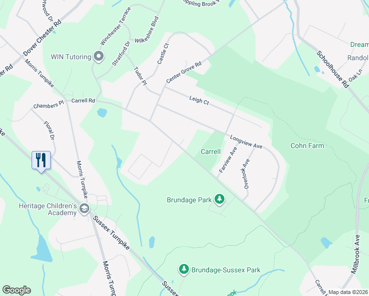 map of restaurants, bars, coffee shops, grocery stores, and more near 49A Carrell Road in Randolph