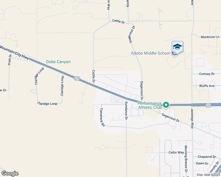 map of restaurants, bars, coffee shops, grocery stores, and more near 3761 Autumn Colors Drive in Elko