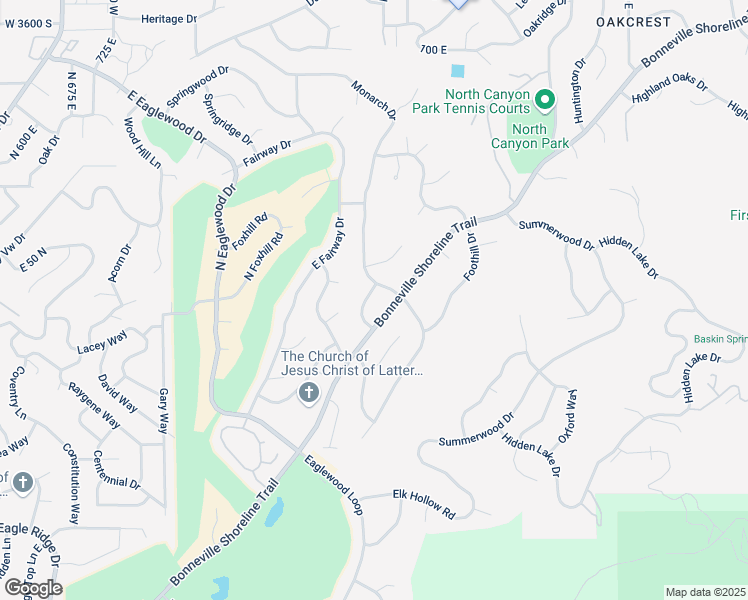 map of restaurants, bars, coffee shops, grocery stores, and more near 4433 South Devonshire Drive in Bountiful
