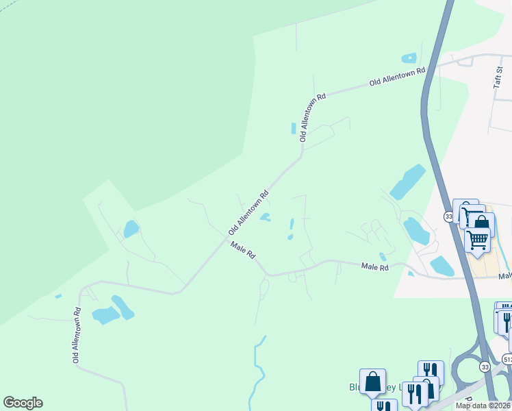 map of restaurants, bars, coffee shops, grocery stores, and more near 444 Old Allentown Road in Wind Gap